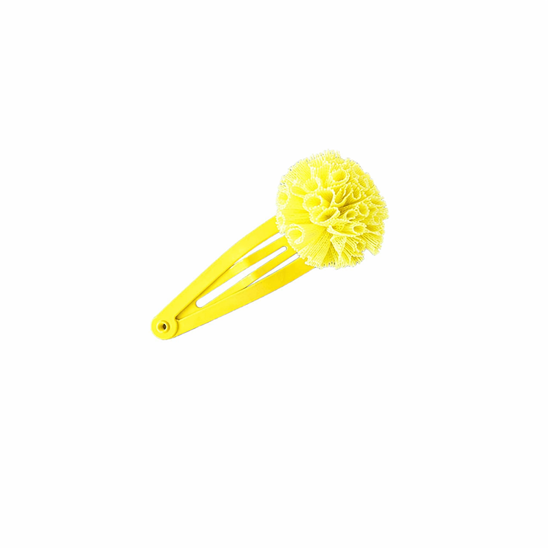 Cheerful Pom-Pom Hair Clip