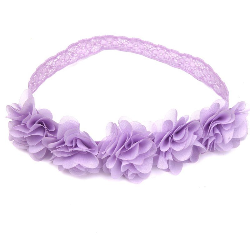 Soft Chiffon Flower Headband – Delicate Pastel Elegance