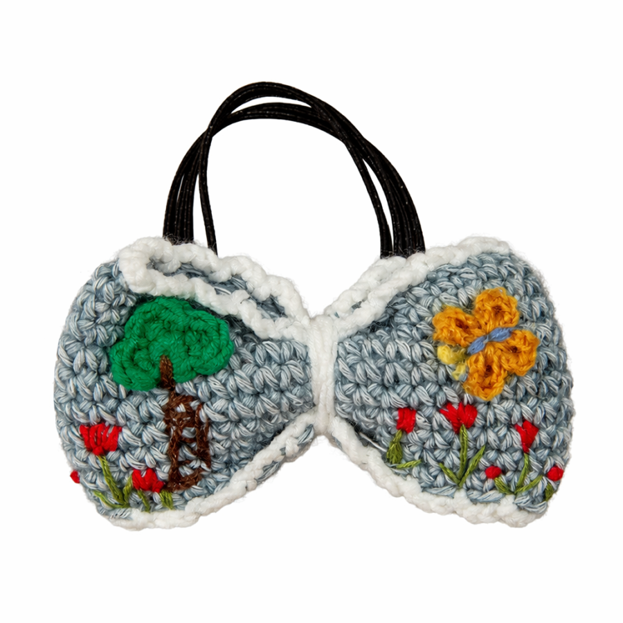 Hand-Crocheted Bow Hair Ties – Whimsical Artisan Collection