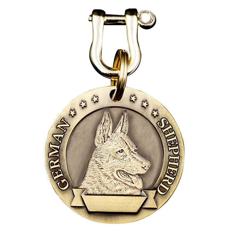 Noble Shepherd German Shepherd Dog Keychain