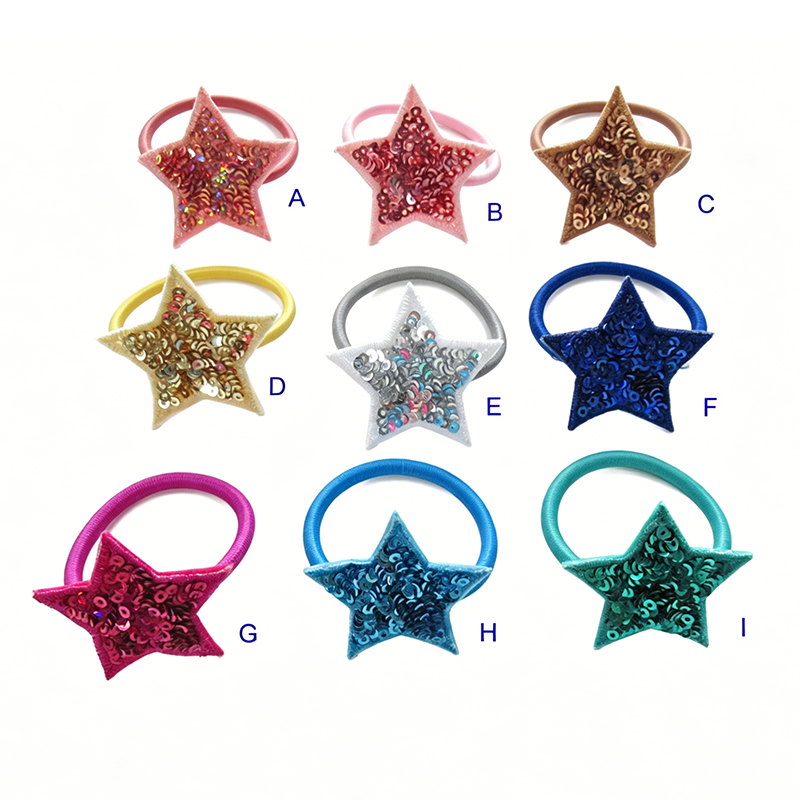 Kids' Glitter Star Hair Ties