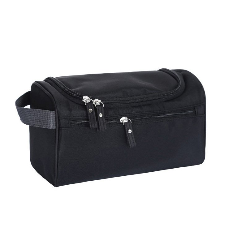 TravelPro Compact Toiletry Bag with Dual-Zip Compartments & Reinforced Handle