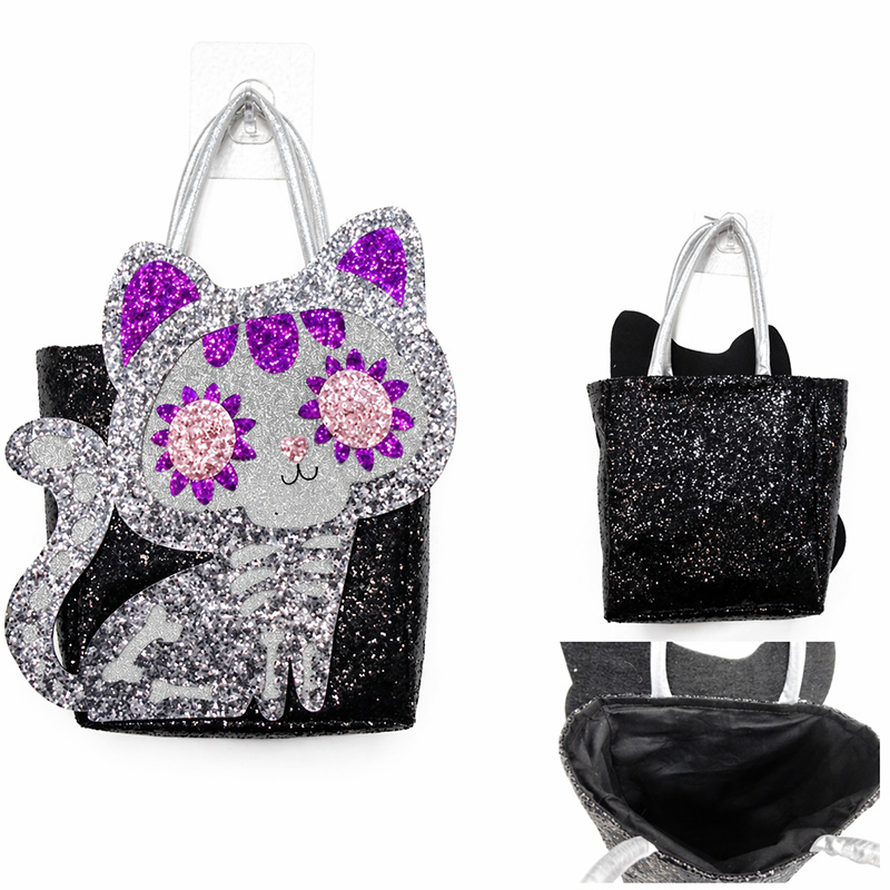Glitter Cat Tote Bag
