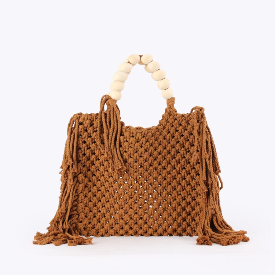 Woven Raffia Shopper Bag
