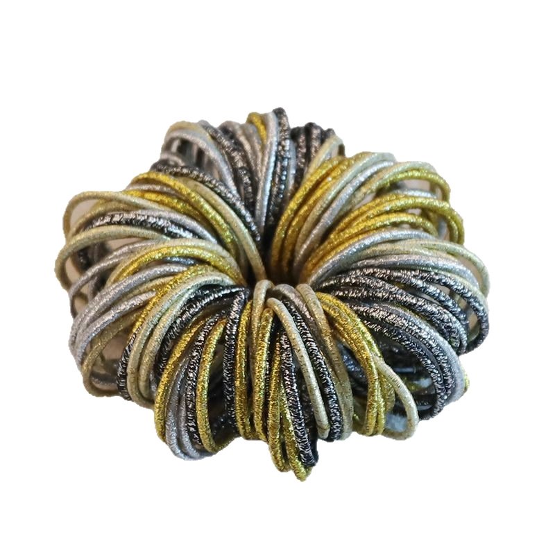 Shimmer Glitter Mini Elastic Hair Ties for Kids