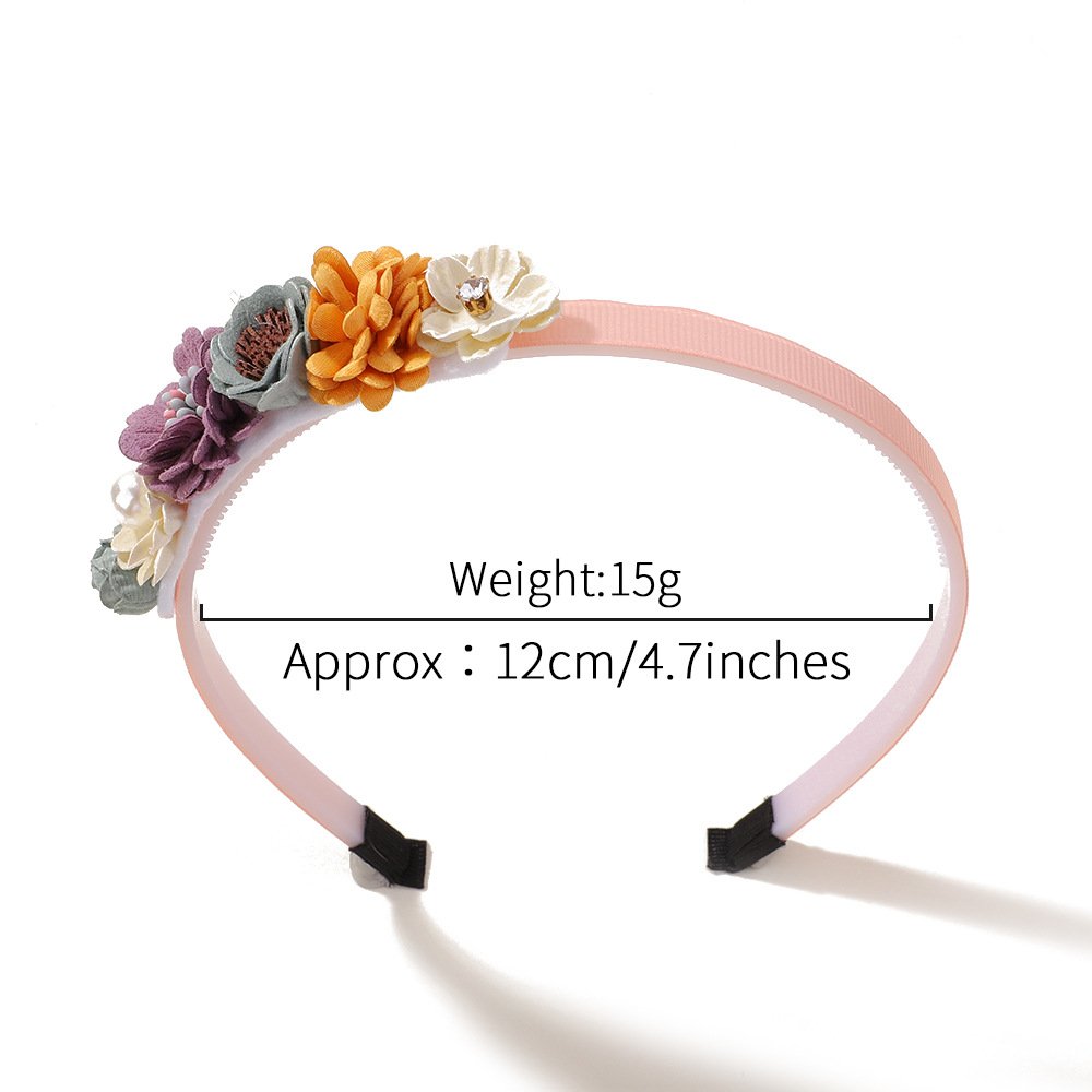 Floral Embellished Headband – Blush Pink Romantic Bloom Model No.: JKHBJDL202601 - 图片 2